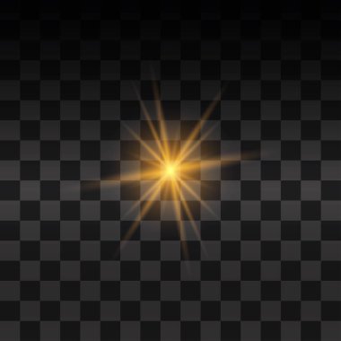 Sarı parlayan ışık