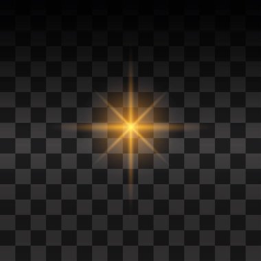 Sarı parlayan ışık