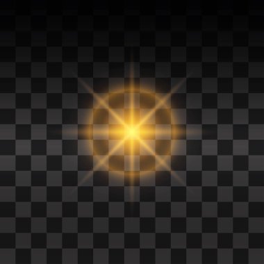 Sarı parlayan ışık