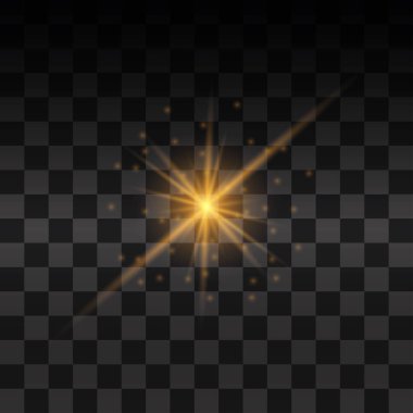 Sarı parlayan ışık