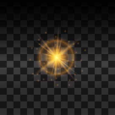 Sarı parlayan ışık