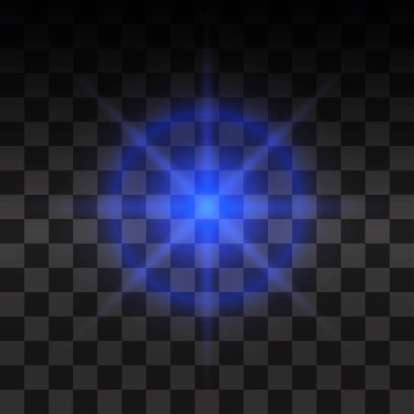 Parlak ışık efekti.