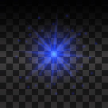 Parlak ışık efekti.