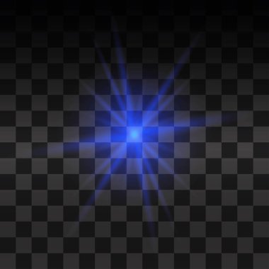 Parlak ışık efekti.