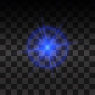 Parlak ışık efekti.