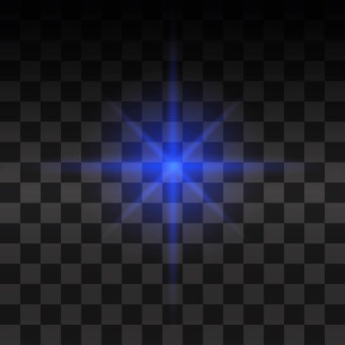 Parlak ışık efekti.