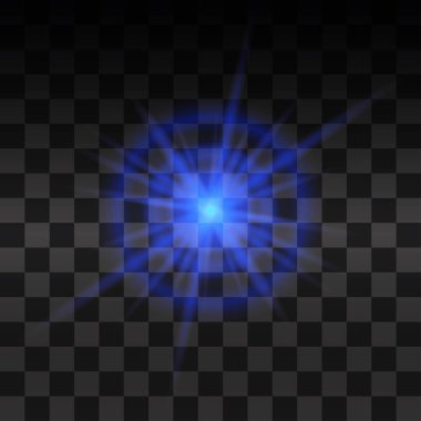 Parlak ışık efekti.