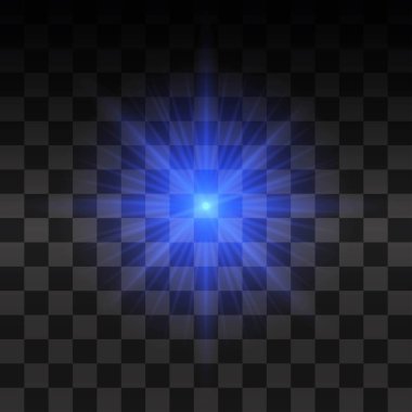 Parlak ışık efekti.