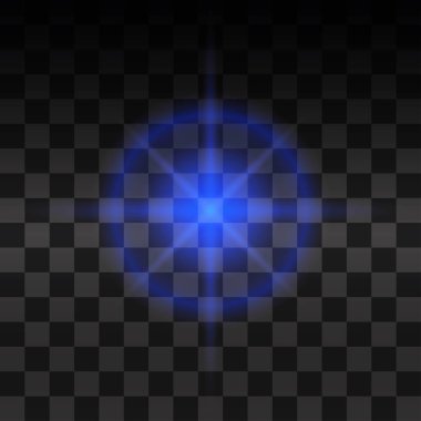 Parlak ışık efekti.