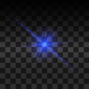 Parlak ışık efekti.