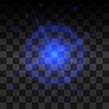 Parlak ışık efekti.