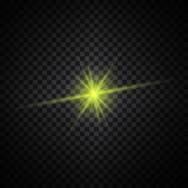 Sarı parlayan ışık