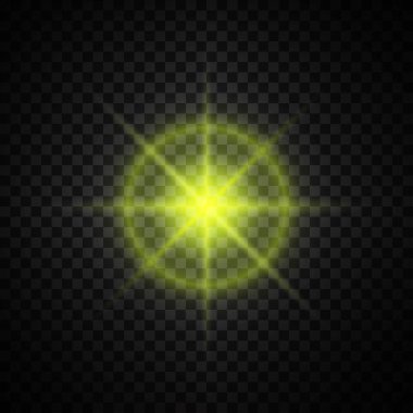 Sarı parlayan ışık