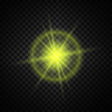 Sarı parlayan ışık