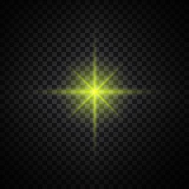 Sarı parlayan ışık