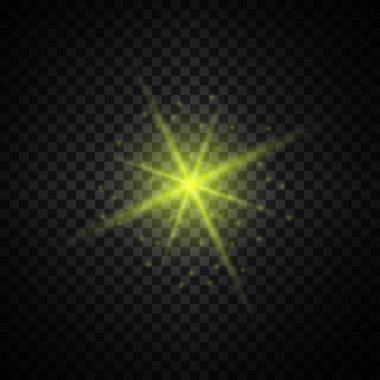 Sarı parlayan ışık