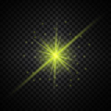 Sarı parlayan ışık