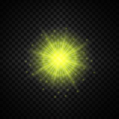 Sarı parlayan ışık