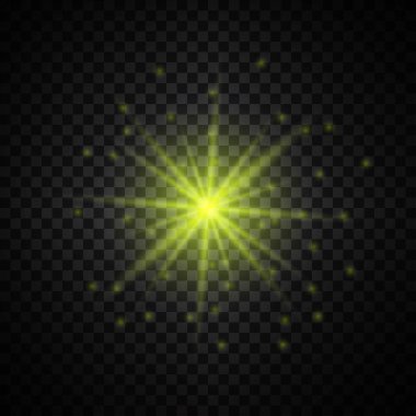 Sarı parlayan ışık