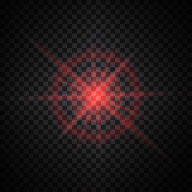 Parlak ışık efekti.