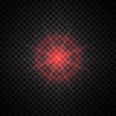 Parlak ışık efekti.