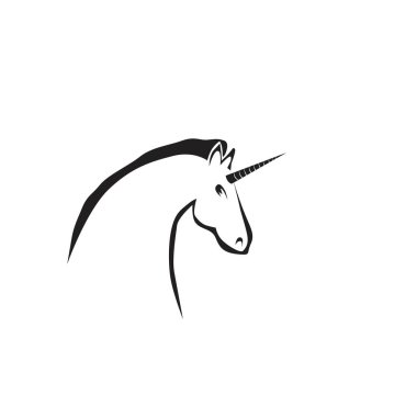 Tek boynuzlu at kafa simgesi 