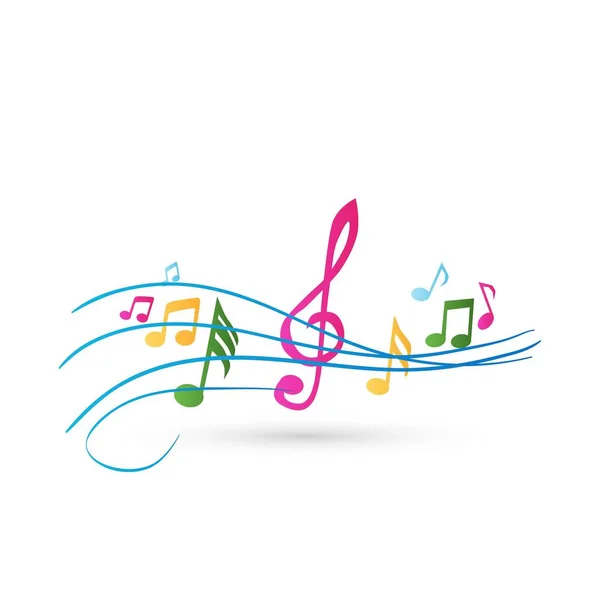 Diseño del icono de la música — Vector de stock