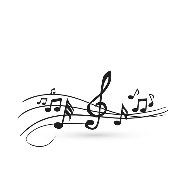 Дизайн музыкальной иконы — стоковый вектор