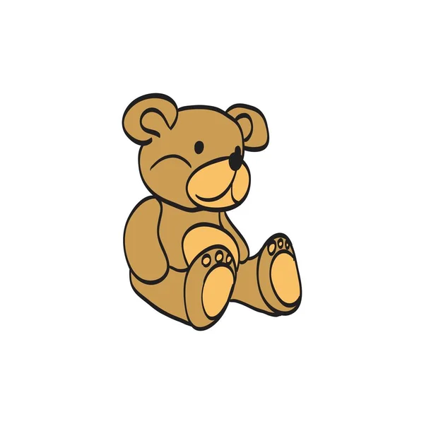 Teddy Bear schets. — Stockvector