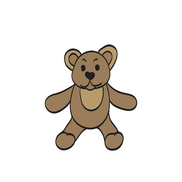 Teddy Bear schets. — Stockvector