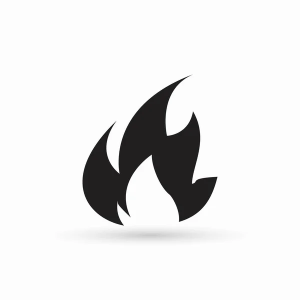 Conception de l'icône du feu — Image vectorielle