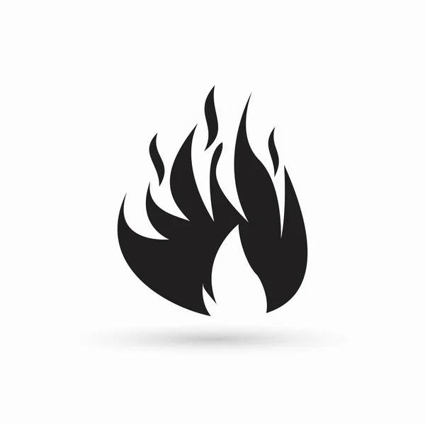 Diseño del icono Fuego — Archivo Imágenes Vectoriales