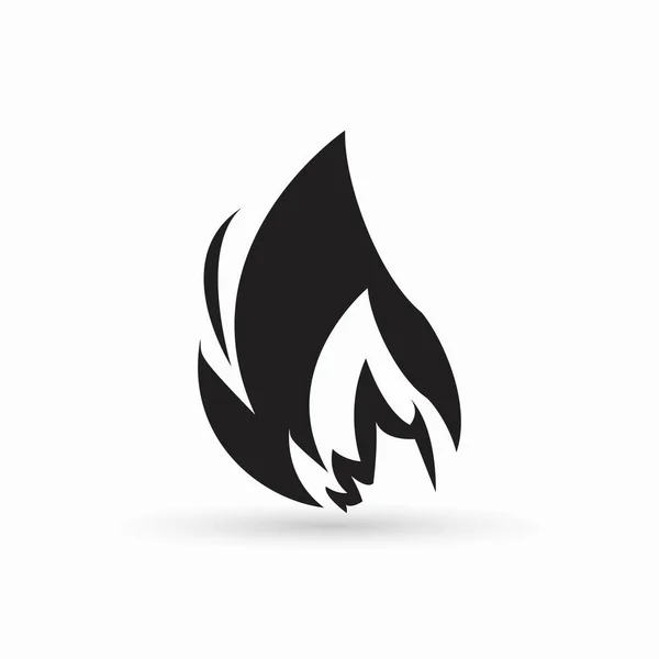 火アイコンのデザイン — ストックベクタ