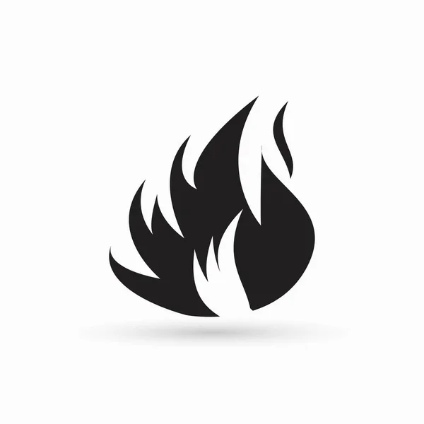 Diseño del icono Fuego — Archivo Imágenes Vectoriales