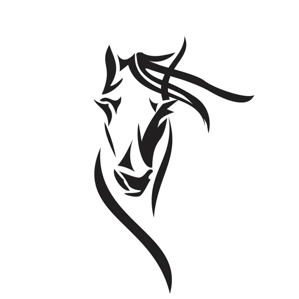 Икона головы лошади — стоковый вектор