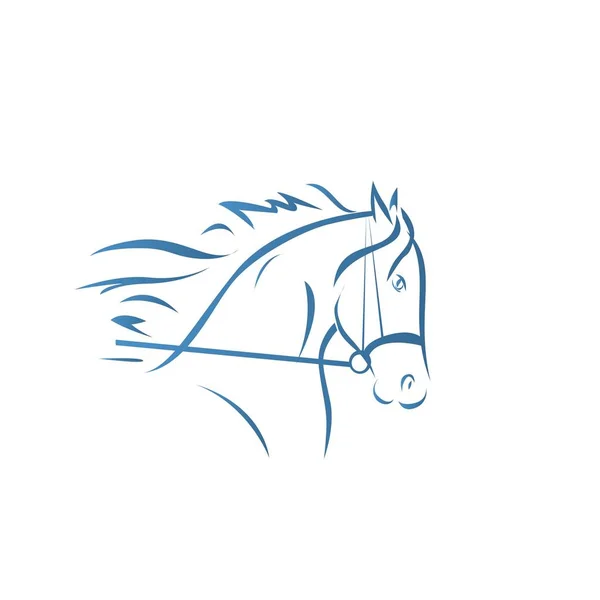 Głowa ikona konia — Wektor stockowy