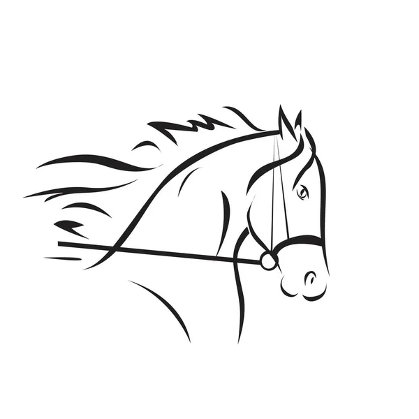 Horse's head icon — Stock Vector