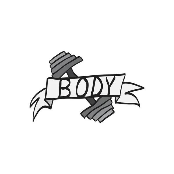 Body Building icon — Stock Vector