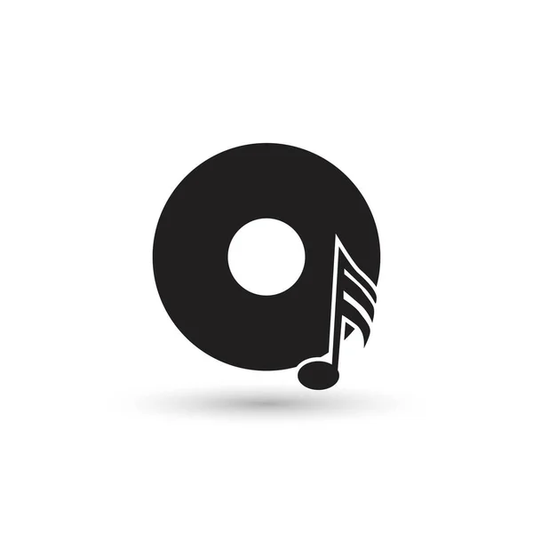 Ontwerp van het pictogram van de muziek — Stockvector