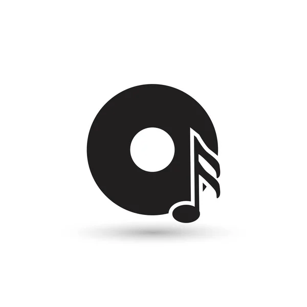 Ontwerp van het pictogram van de muziek — Stockvector