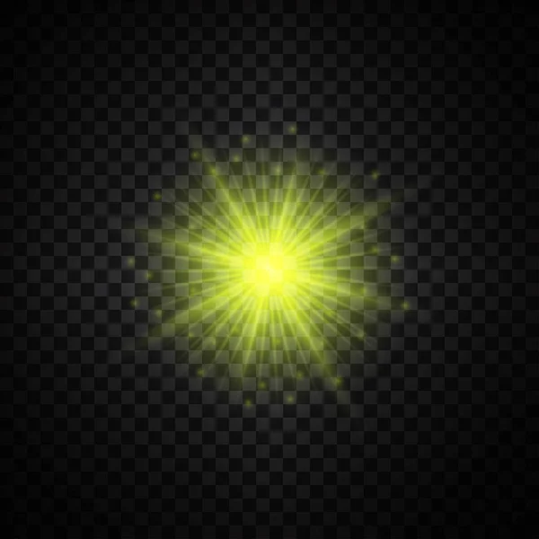 Luz amarilla brillante — Archivo Imágenes Vectoriales