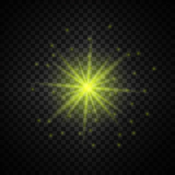 Luz amarilla brillante — Archivo Imágenes Vectoriales