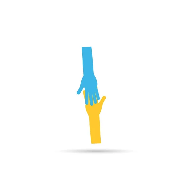 Hands connecting icon — Stock Vector