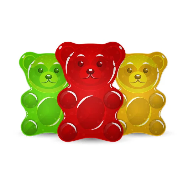 Jelly bears set Stock Vector