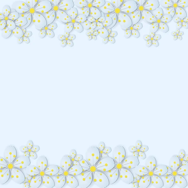 Paper Flower Background Vector Illustration — Stock Vector