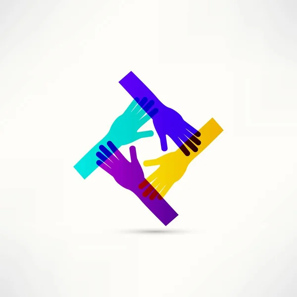 Obchodní Ikonu Handshake Znamení Vektorové Ilustrace — Stockový vektor