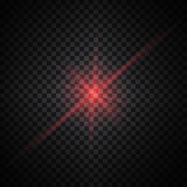 Kırmızı parlama ışık efekti, vektör çizim