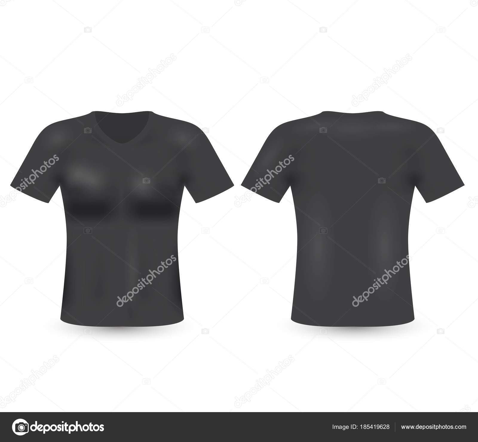 Download Free Blank Shirt Template Front Back Side Stock Vector C Slasny1988 185419628 PSD Mockup Template