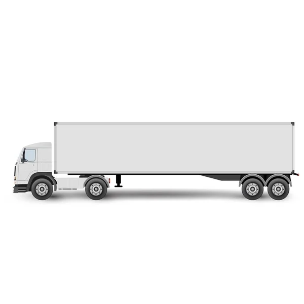 Tractor Camión Grande Para Ilustración Del Vector Carga Transporte Aislado — Vector de stock