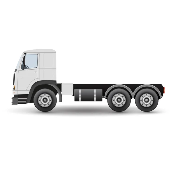 Gran Camión Para Transporte Carga Vector Ilustración Aislado Sobre Fondo — Vector de stock